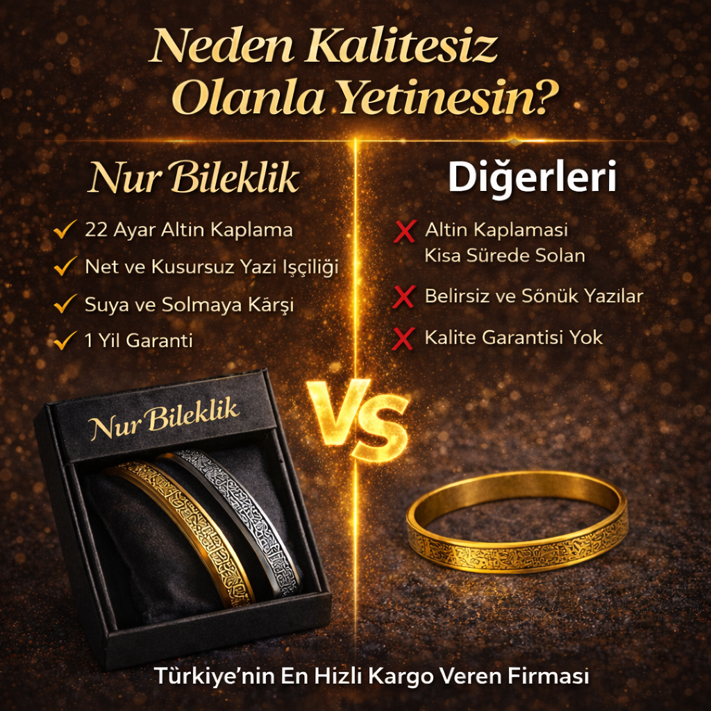 Nur Ayetel Kürsi  Bileklik Premium